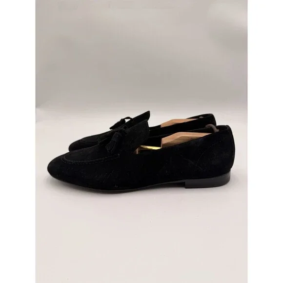Men’s Giuseppe Zanotti Drupi black suede tassel loafers Size 44 - Picture 3 of 6